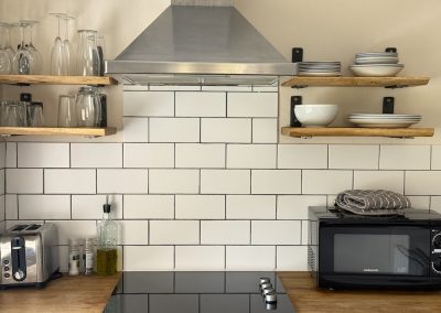 Metro tiles kitchen Owlpen Cotswolds accommodation