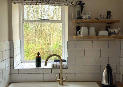 Metro tiles Summerfield kitchen Owlpen Cotswolds