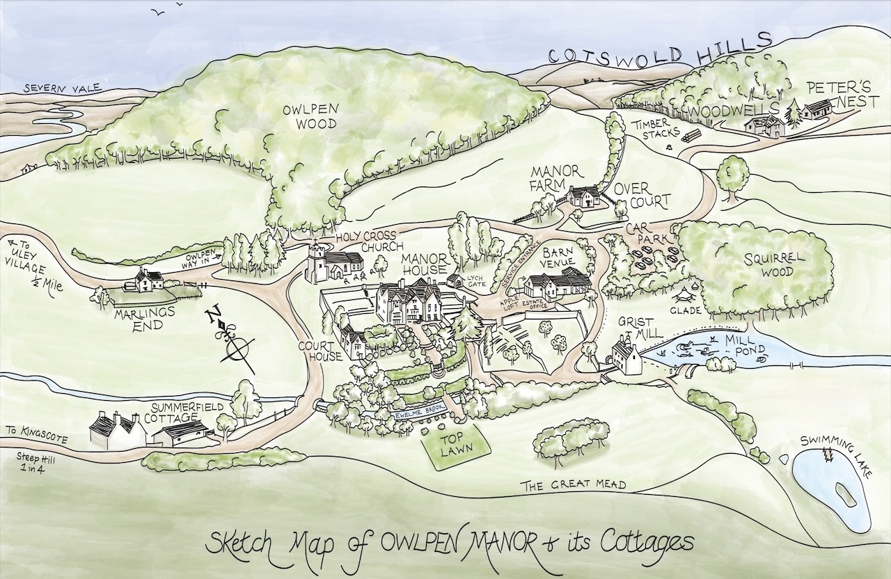 Owlpen map